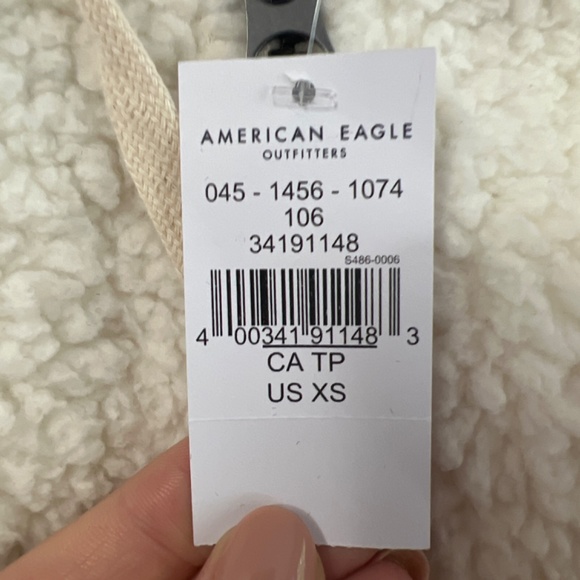 White Hooded Sherpa Zip Sweater - Picture 3 of 3